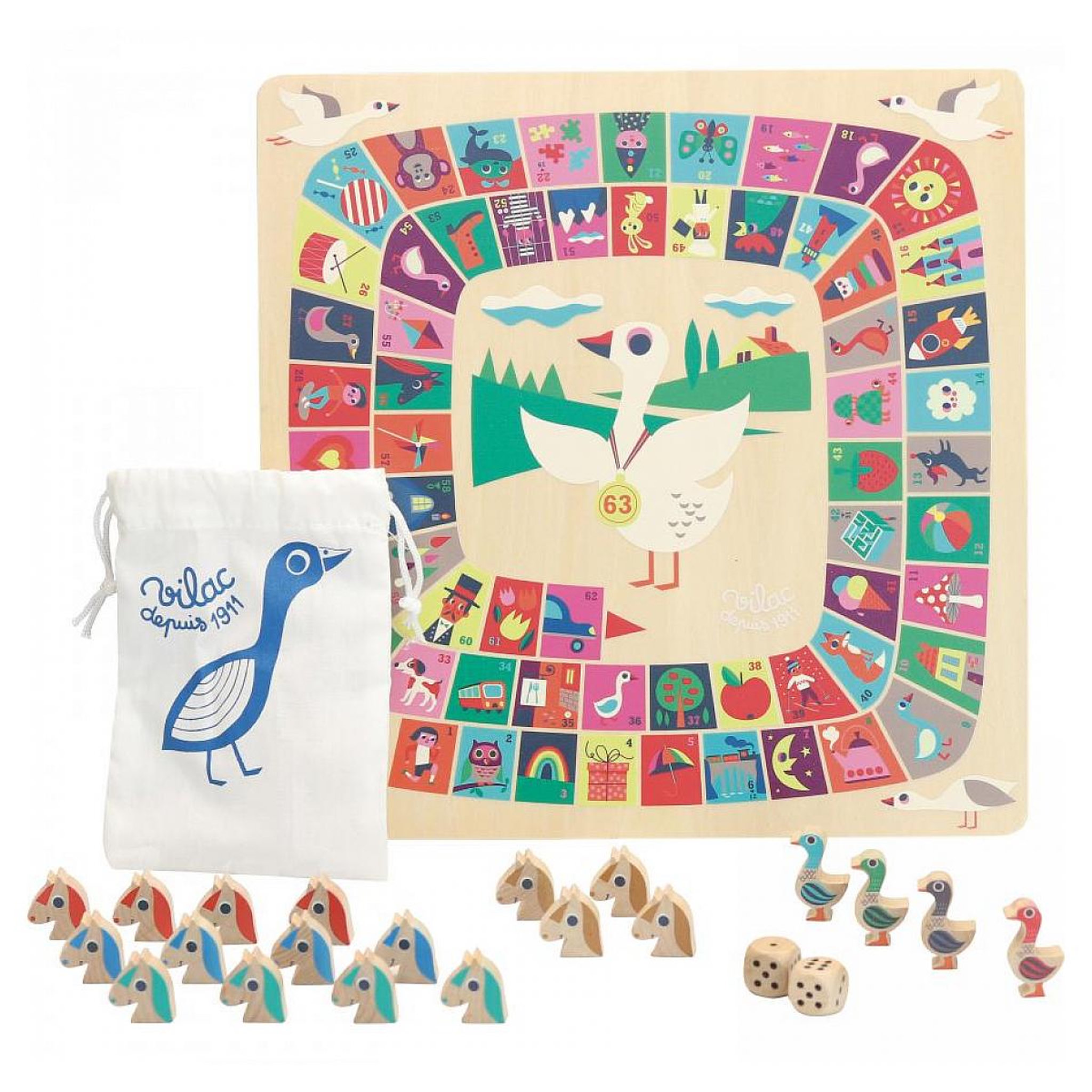 Voir la diapositive 2 : Vilac Coffret de jeux dada oie - Ingela p.arrhenius