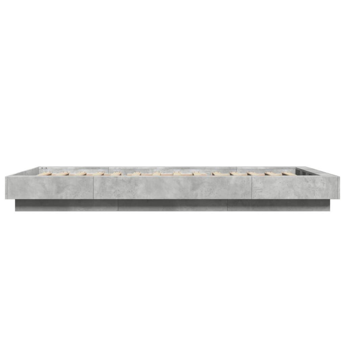 VIDAXL Cadre de lit sans matelas gris beton 90x200 cm