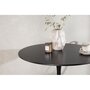 Voir la diapositive 3 : Paris Prix Table à Manger Ronde  Glade  100cm Noir