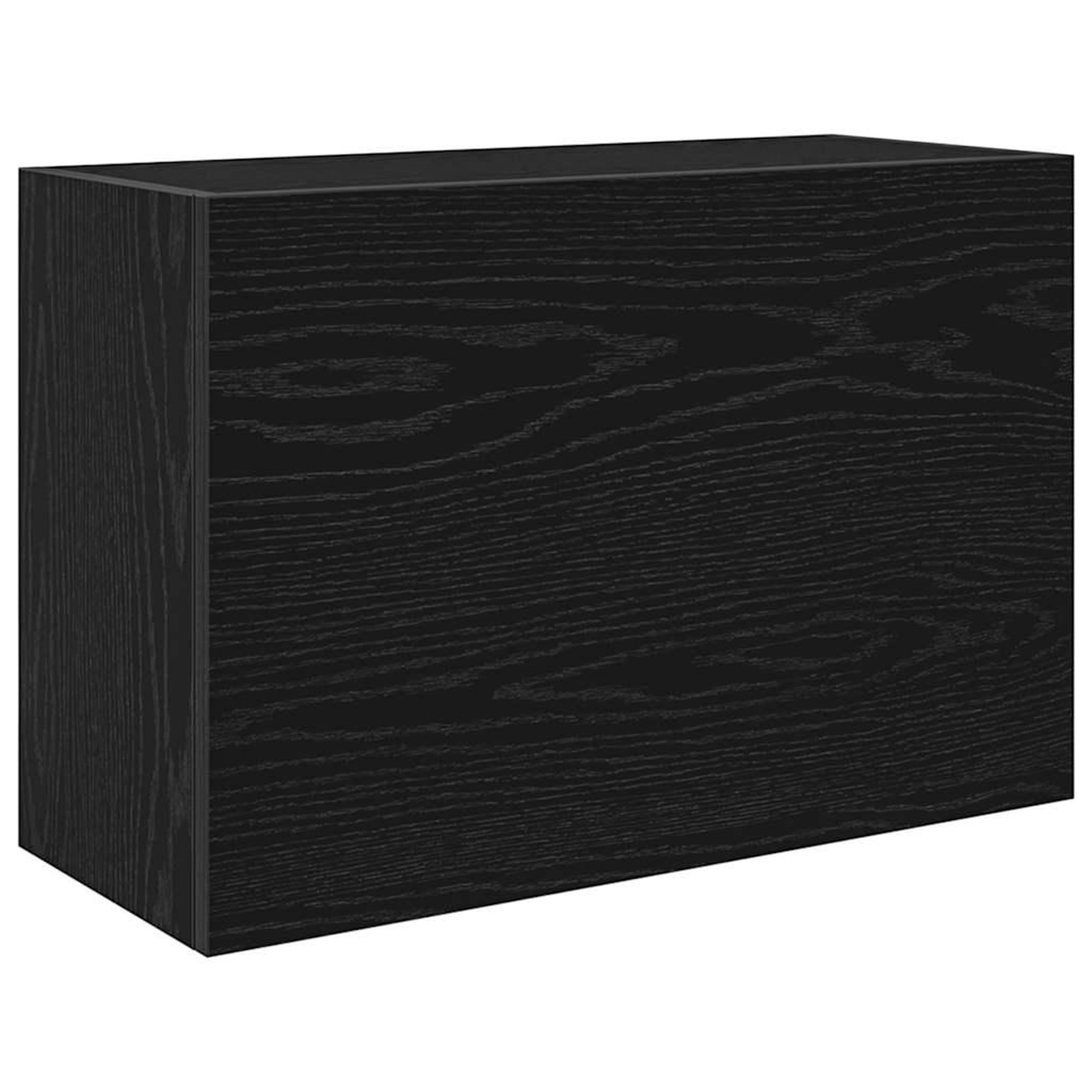Voir la diapositive 2 : VIDAXL Armoire murale de bain noir 60x25x40 cm bois d'ingenierie