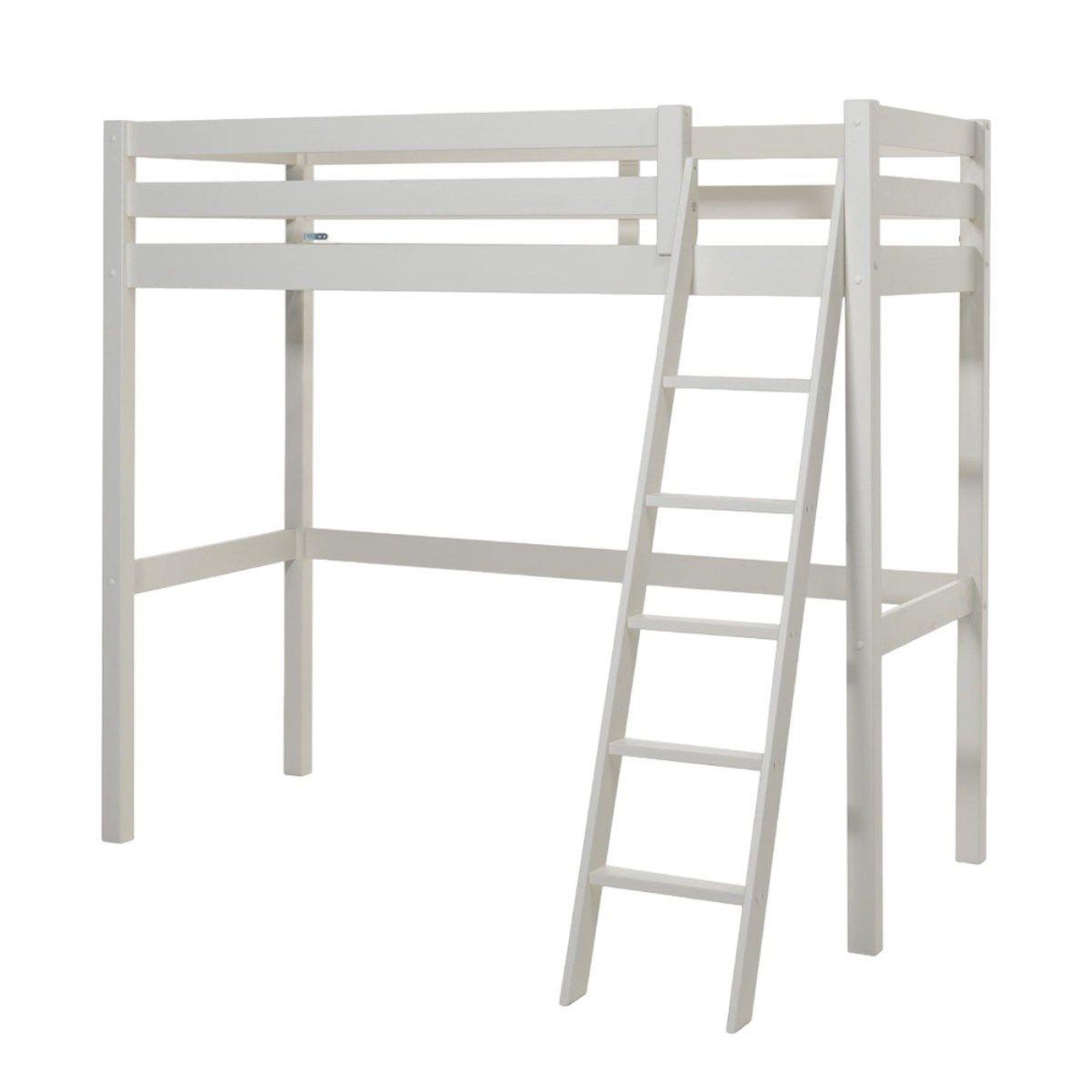 Paris Prix Lit mezzanine enfant  pino  90x200cm blanc