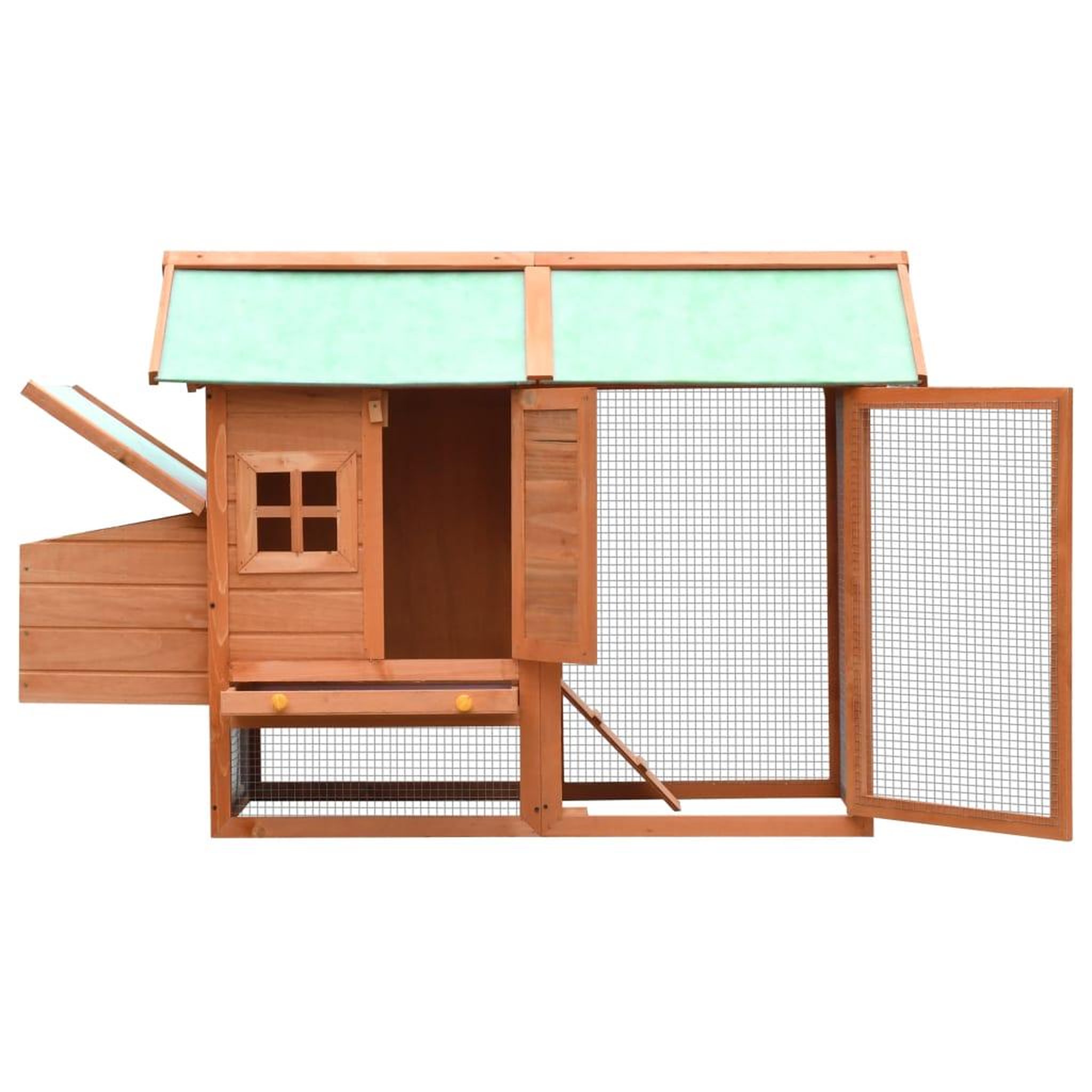 Voir la diapositive 3 : VIDAXL Poulailler Bois de pin massif et sapin 170x81x110 cm