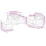 Voir la diapositive 6 : VIDAXL Ensemble de canapes 3 pcs et coussins rouge bordeaux similicuir
