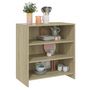 Voir la diapositive 4 : VIDAXL Buffet Chene sonoma 70x40,5x75 cm Bois d'ingenierie