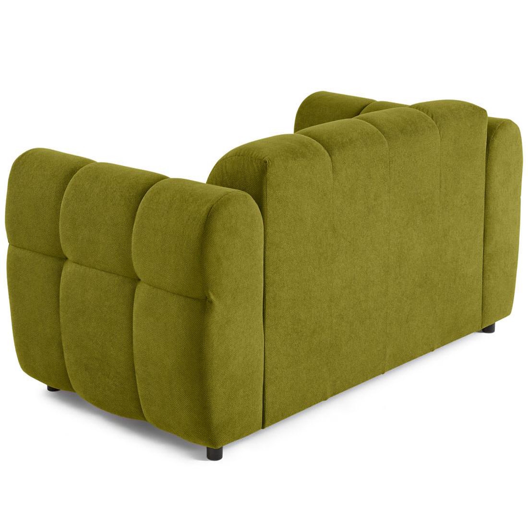 Voir la diapositive 5 : BEST MOBILIER Ray - canapé droit 2 places en tissu texturé