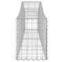 Voir la diapositive 5 : VIDAXL Paniers a gabions arques 2 pcs 200x30x40/60 cm Fer galvanise