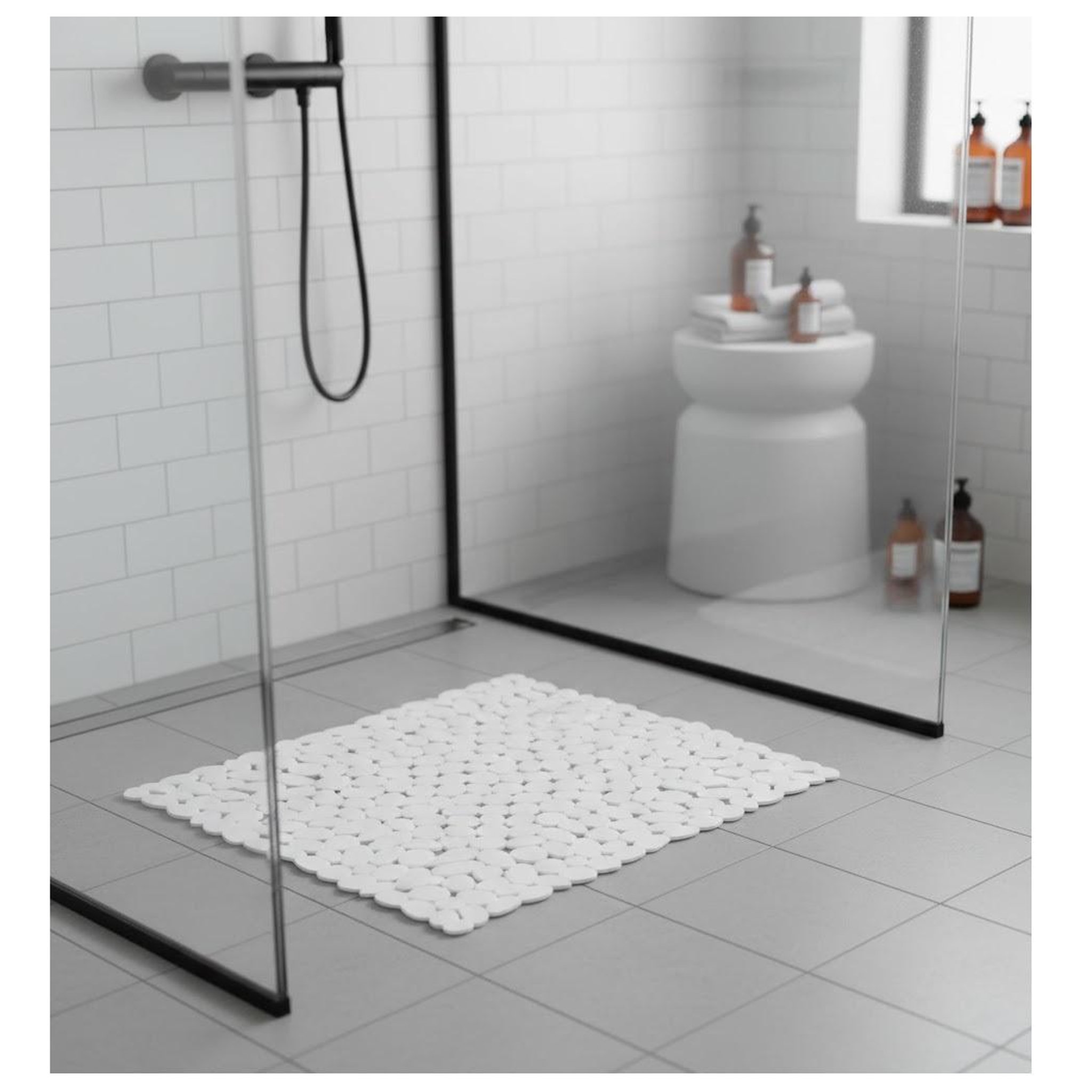 Voir la diapositive 2 : Eden Tapis fond de douche collection galet