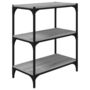 Voir la diapositive 2 : VIDAXL Bibliotheque Sonoma gris 60x33x70,5 cm Bois d'ingenierie acier