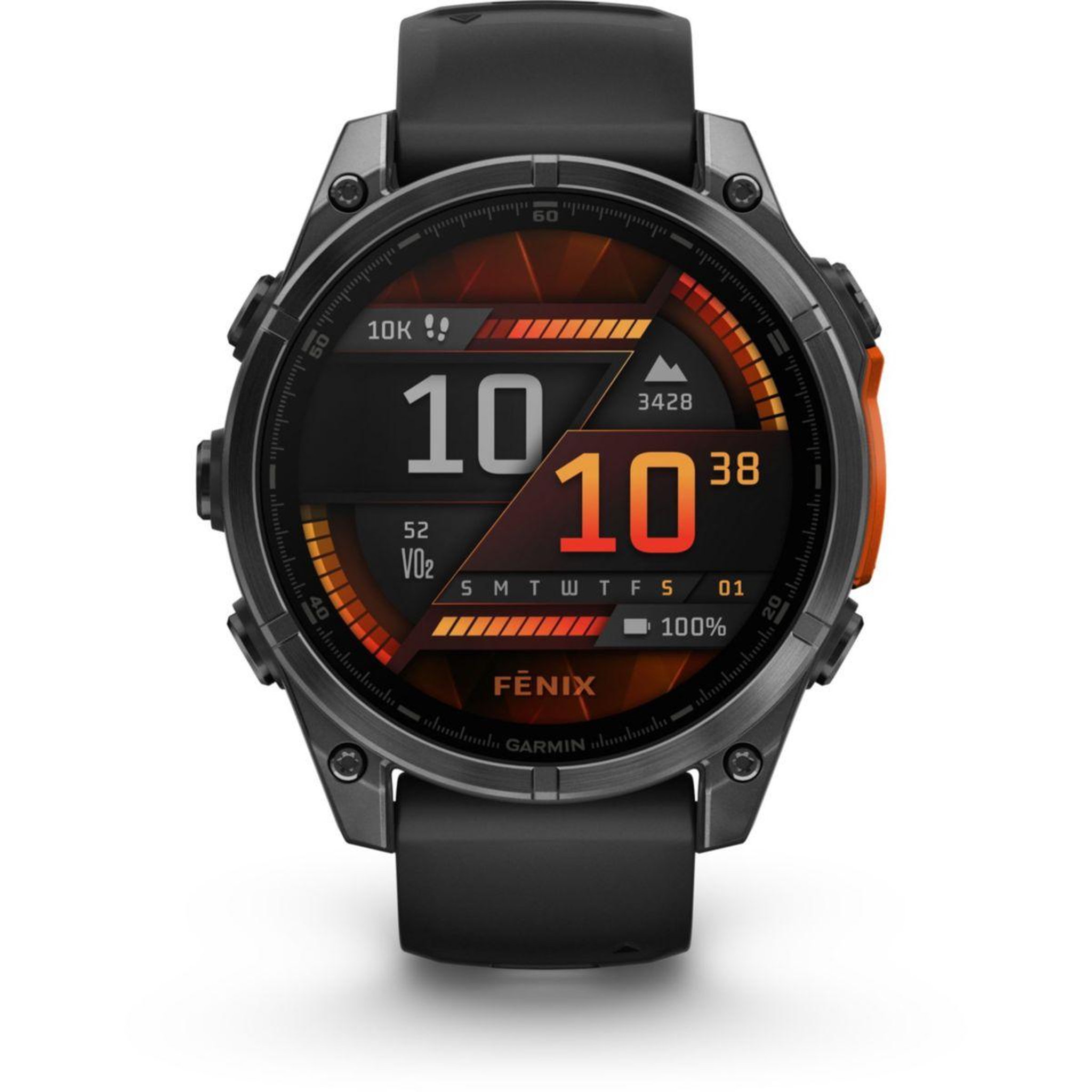 GARMIN Montre sport Fenix 8 47mm silver avec bracelet gris