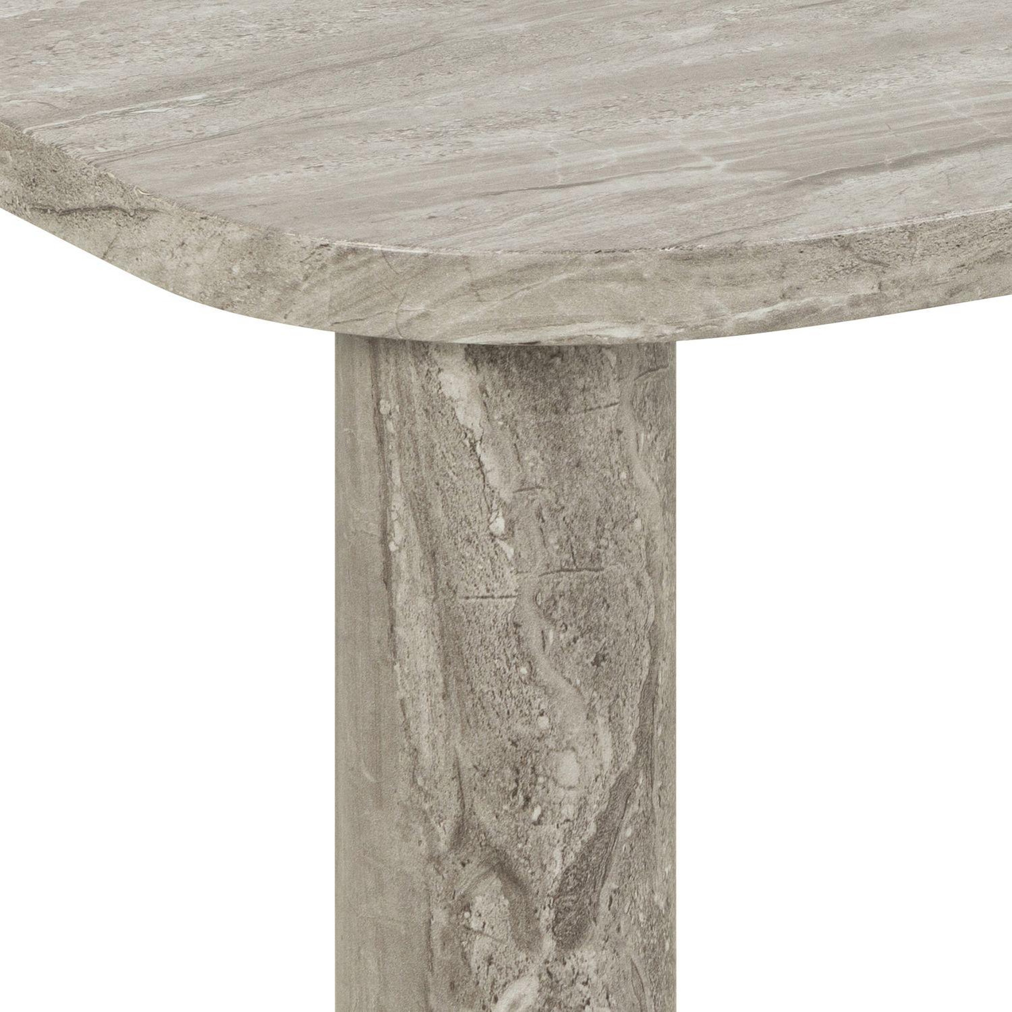 Voir la diapositive 3 : TOILINUX Table basse rectangulaire effet marbre göran - gris