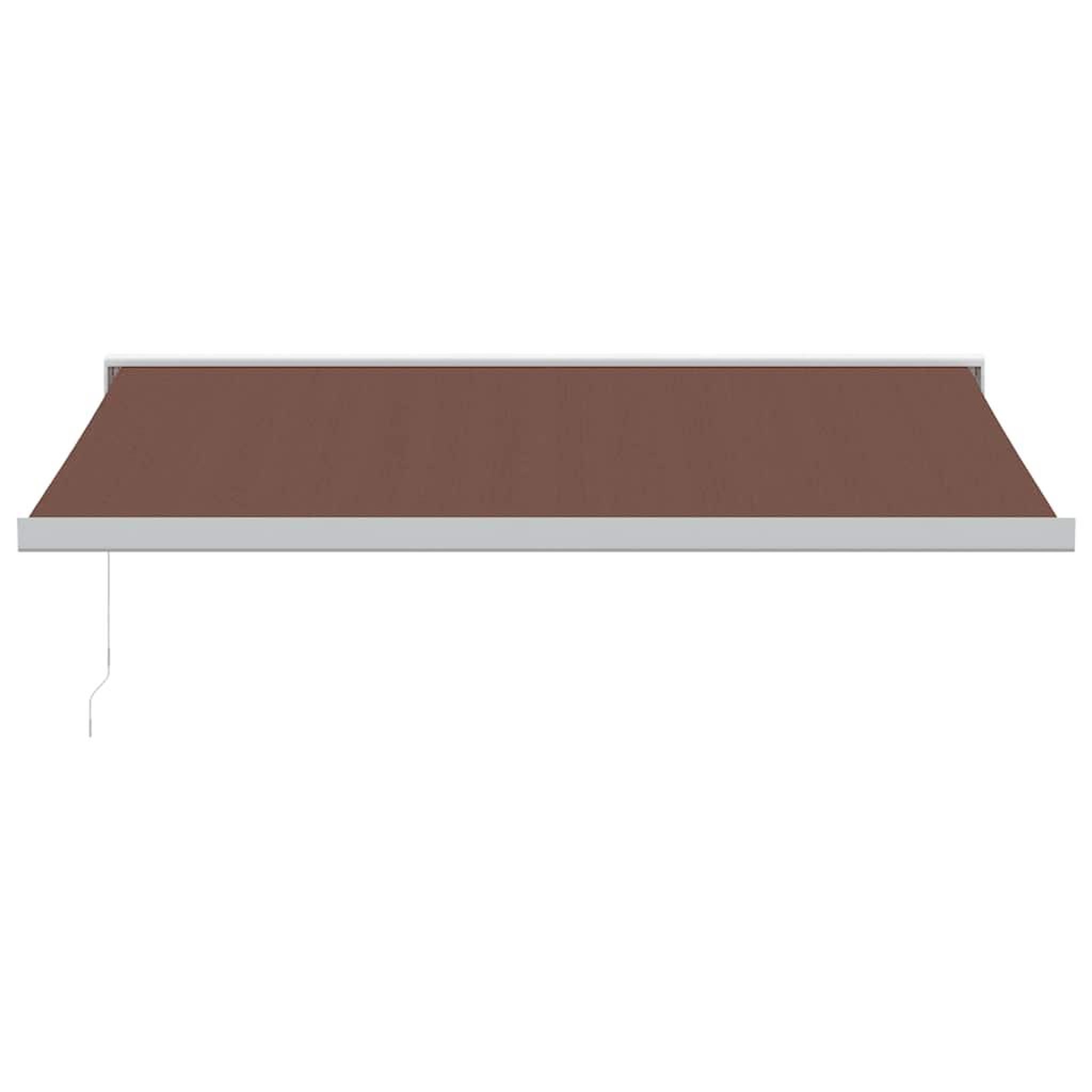 Voir la diapositive 3 : VIDAXL Auvent manuel retractable marron 400x300 cm