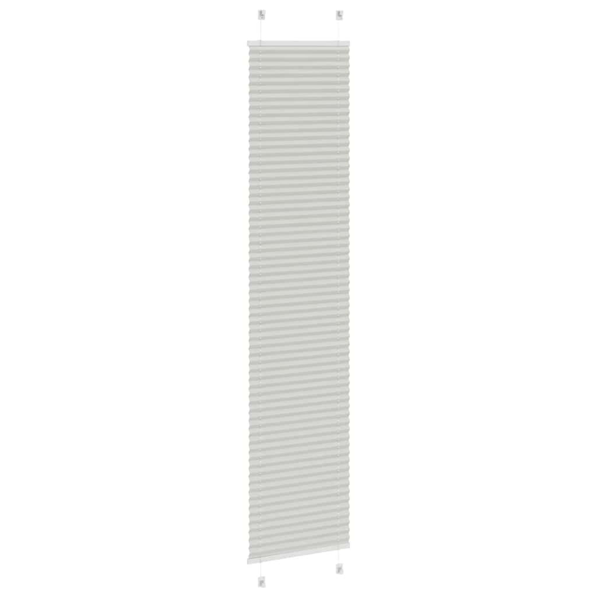 Voir la diapositive 4 : VIDAXL Store plisse gris clair 50x200 cm largeur du tissu 49,4 cm