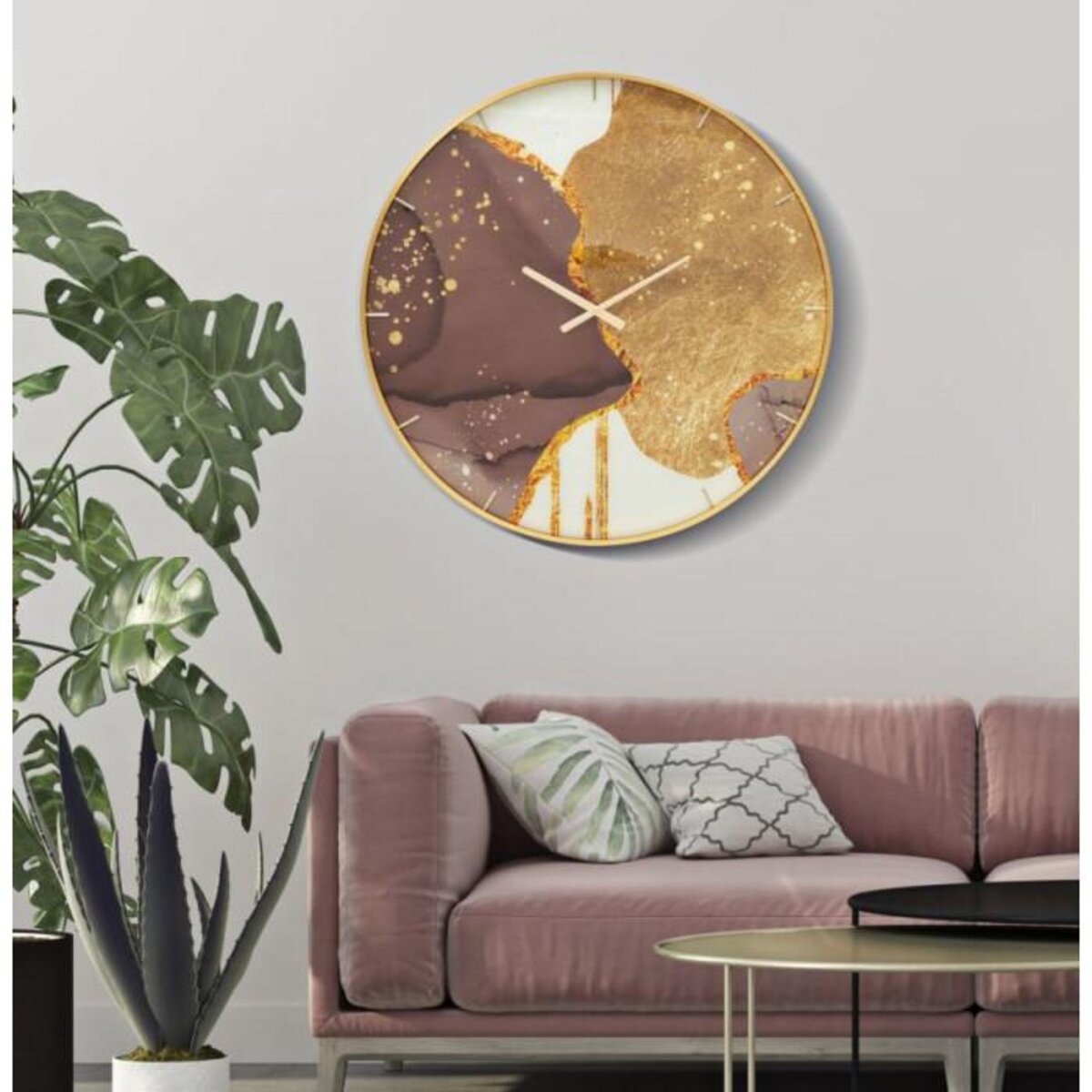 Paris Prix Horloge Murale en Verre  Glody  80cm Multicolore
