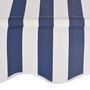 Voir la diapositive 4 : VIDAXL Auvent retractable manuel 200 cm Rayures bleues et blanches