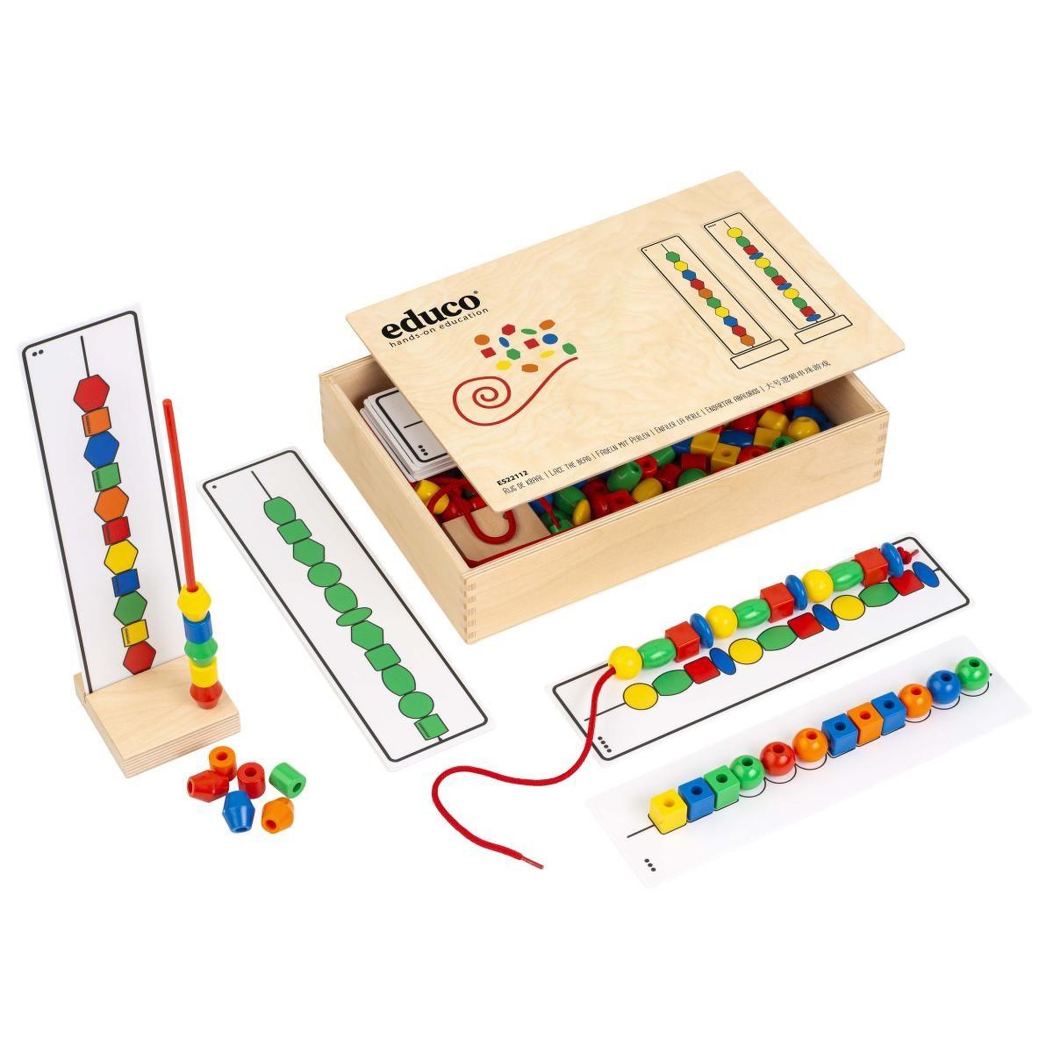 EDUCO Enfiler des perles maxi