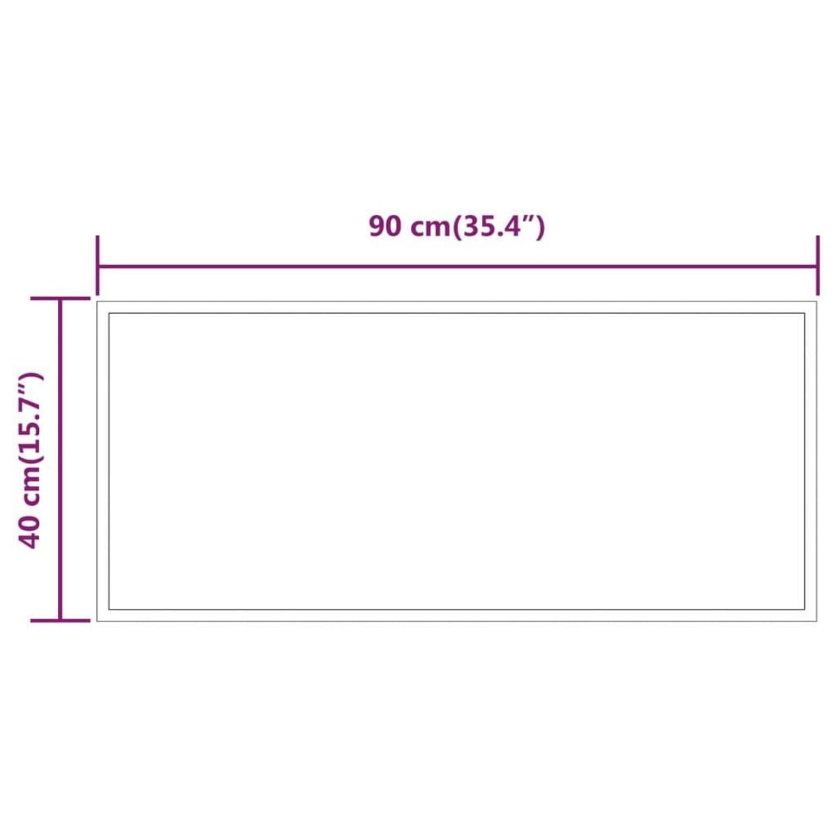 VIDAXL Miroir de salle de bain a LED 40x90 cm