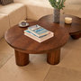 Voir la diapositive 3 : ATMOSPHERA Table Basse Design  Stambh  90cm Marron