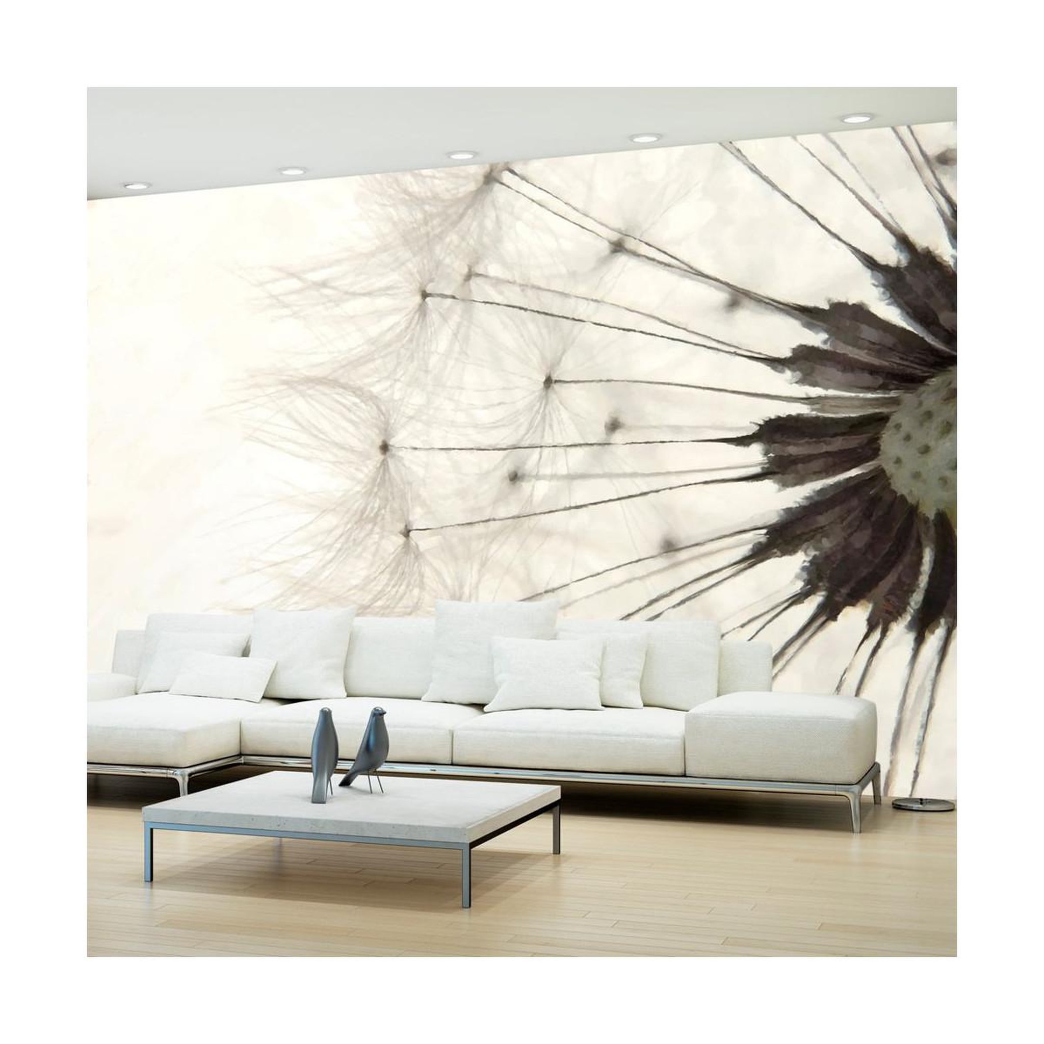 Voir la diapositive 1 : Paris Prix Papier Peint  White Dandelion