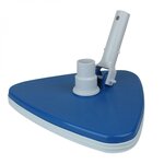 LINXOR Tête de balai aspirant triangulaire bleu pour manche standard et télescopique