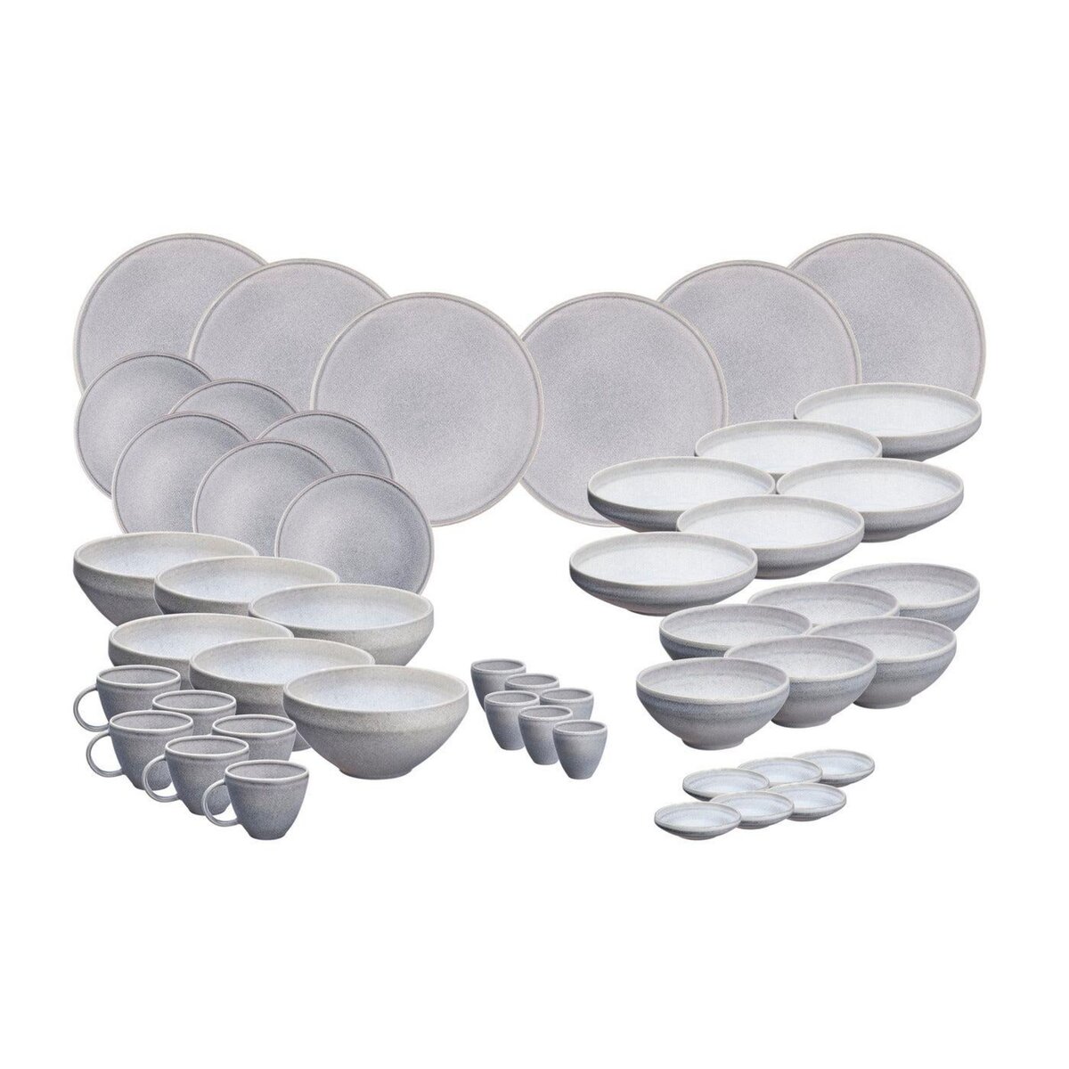 BJORN Service Complet STONE - 48 pièces - Gris lune