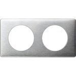 Legrand Celiane plaque 2 postes aluminium