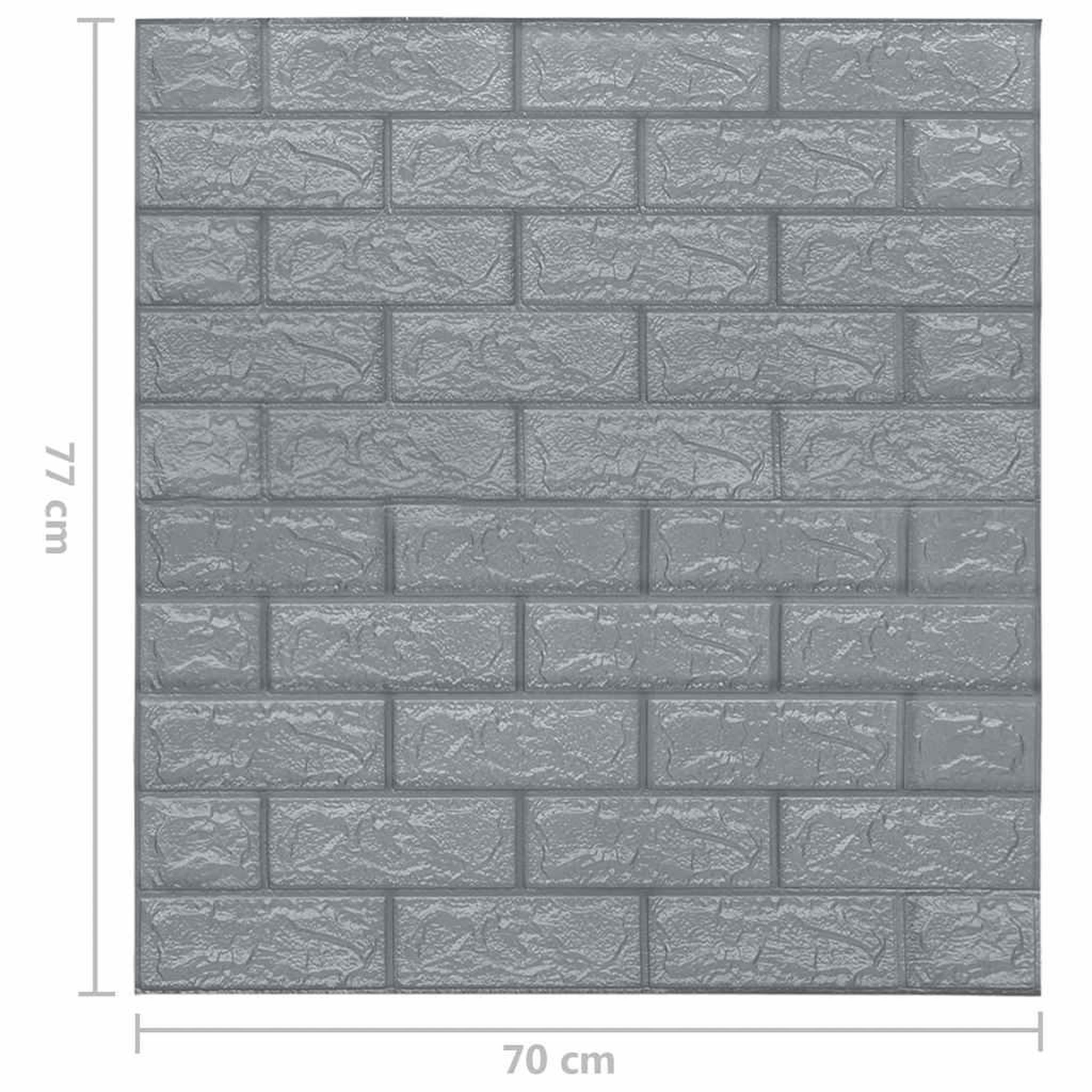 Voir la diapositive 6 : VIDAXL Papier peint 3d autoadhesif briques 20 pcs anthracite