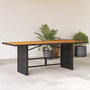 Voir la diapositive 1 : VIDAXL Table de jardin avec dessus en bois d'acacia noir 190x80x74 cm