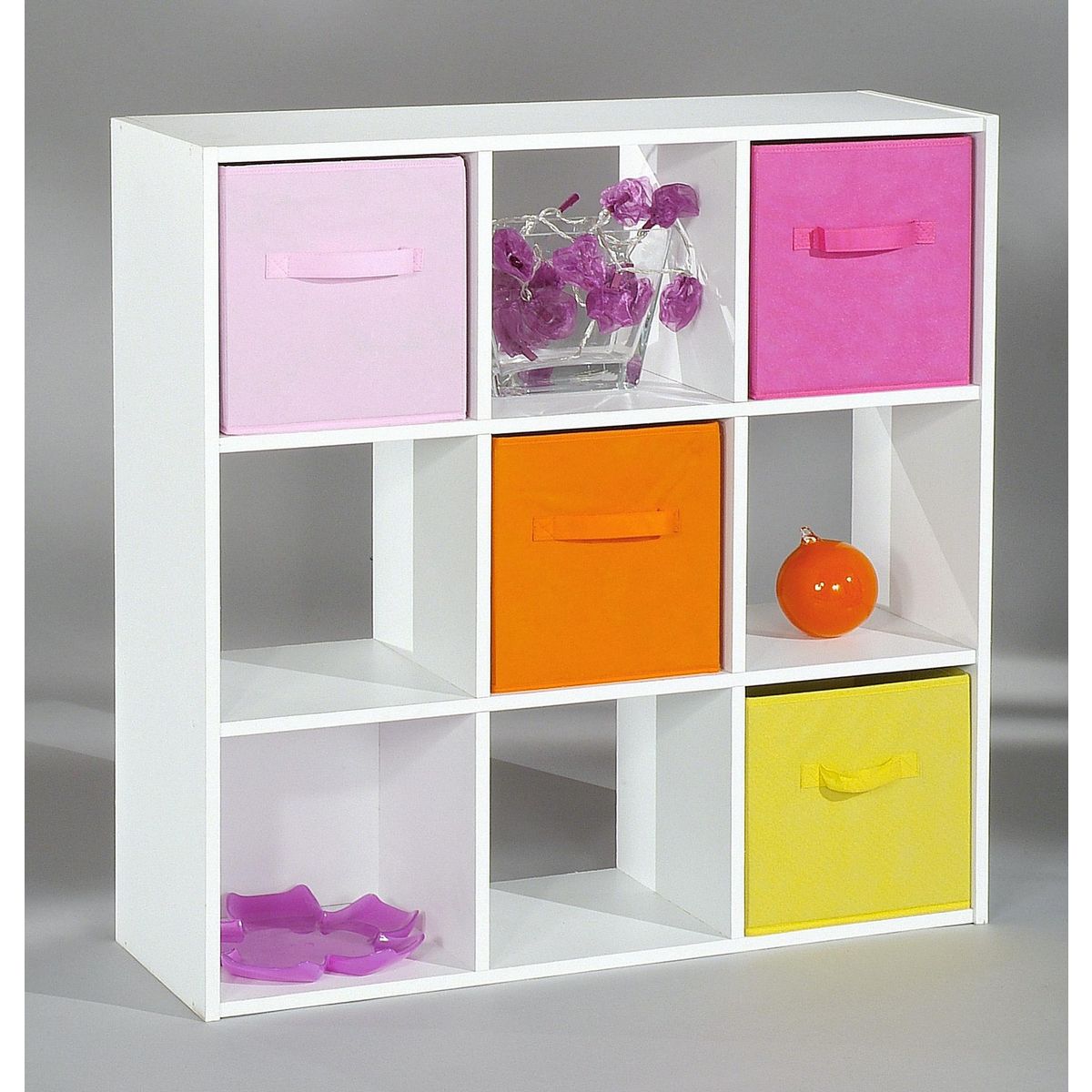 Etagère de rangement KUBIC 9 niches H91cm