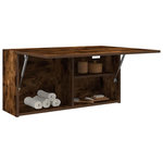 VIDAXL Armoire murale de bain chene fume 80x25x40 cm bois d'ingenierie