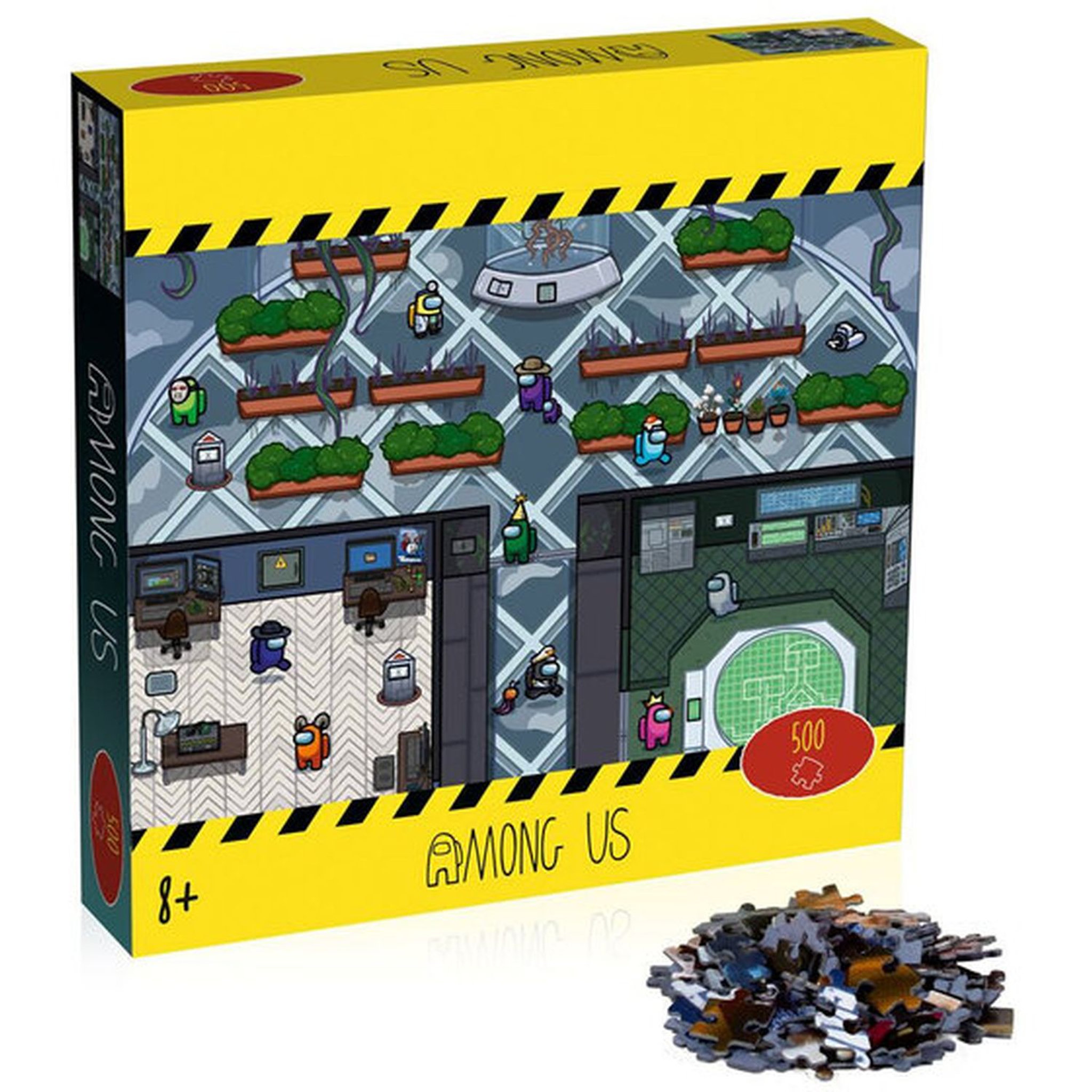 Voir la diapositive 2 :  WINNING MOVES Puzzle 500 pièces Among Us