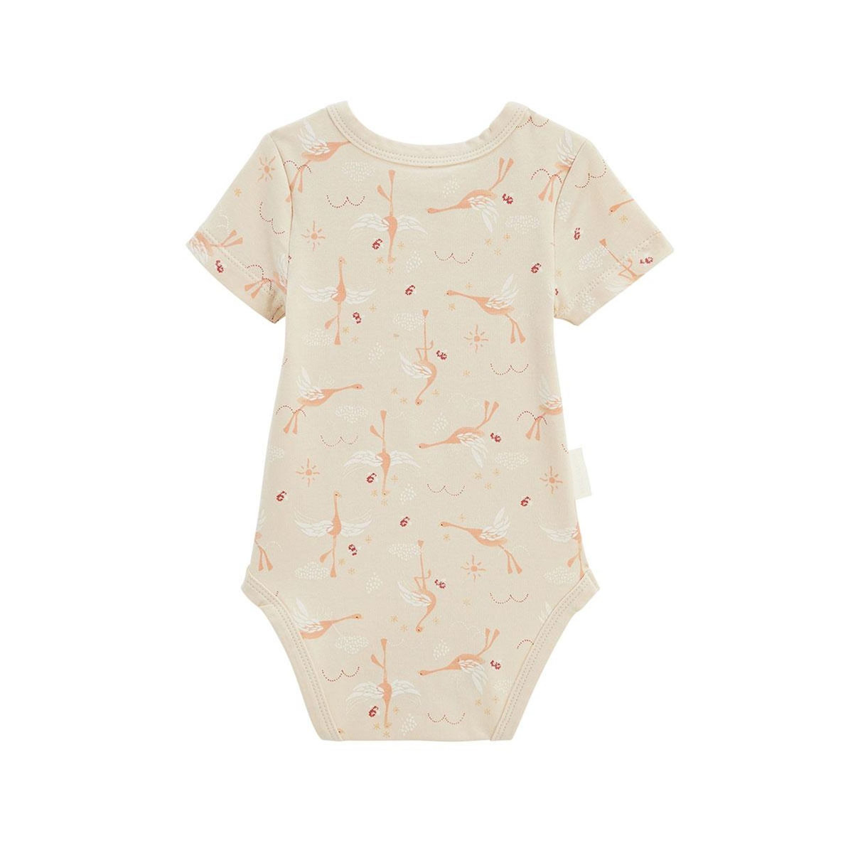 Petit Béguin Lot de 2 bodies bébé manches courtes Poésie d'été