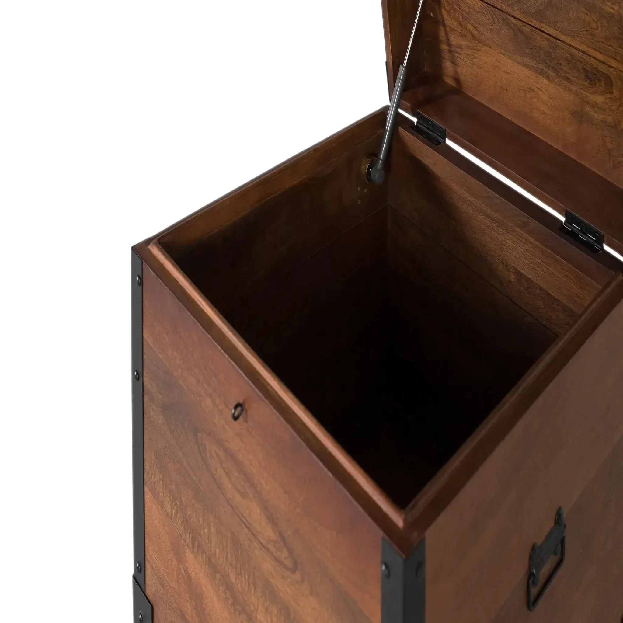 Voir la diapositive 5 : GINER Y COLOMER SL Coffre en bois de manguier 50 cm style industriel moderne