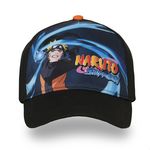 NARUTO Casquette enfant Team Naruto. Coloris disponibles : Noir