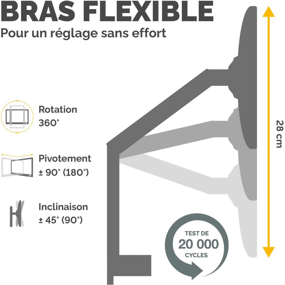 Fellowes Support écran PC Support double Platinum série