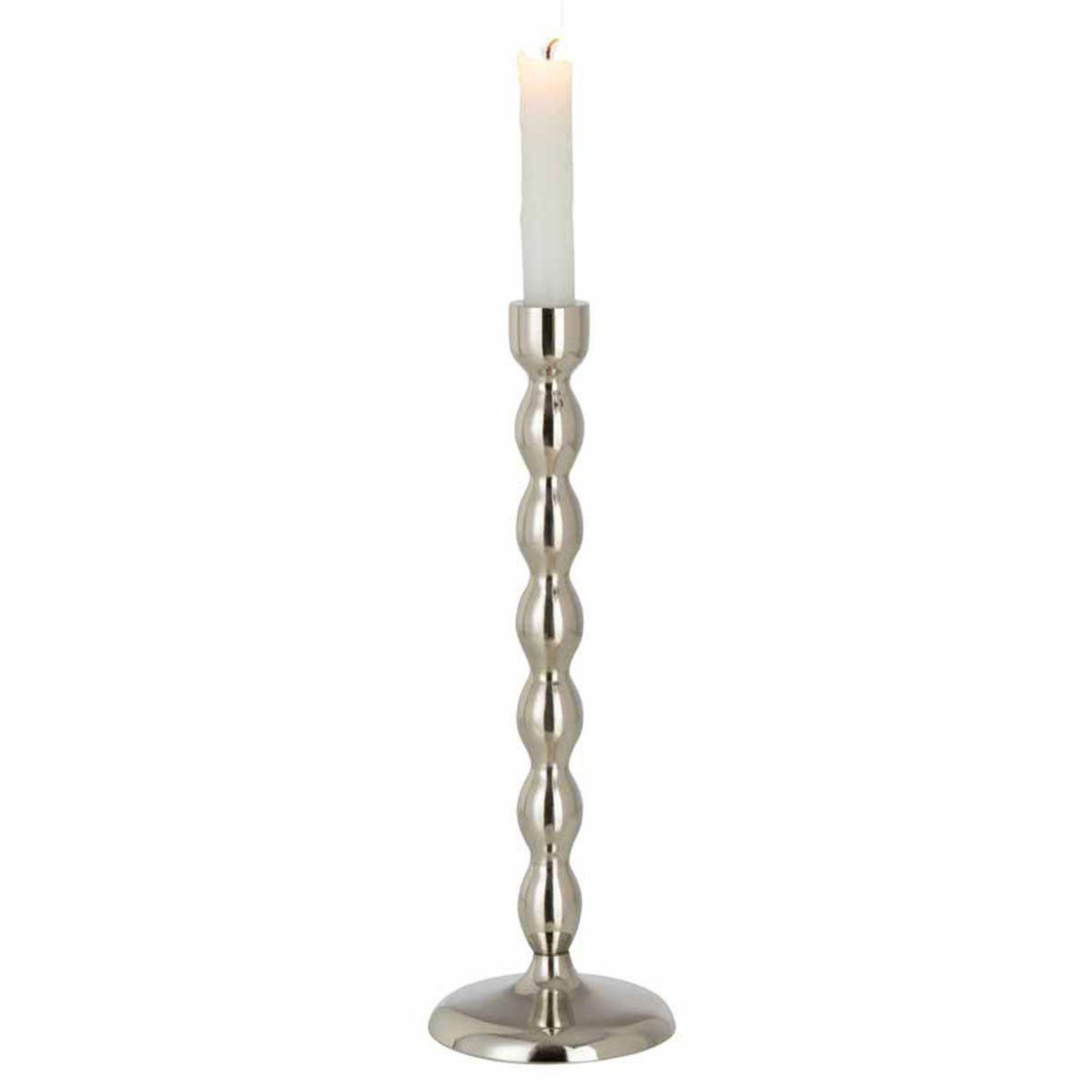 Voir la diapositive 2 : J-LINE Chandelier design  sphères brillantes  31cm argent