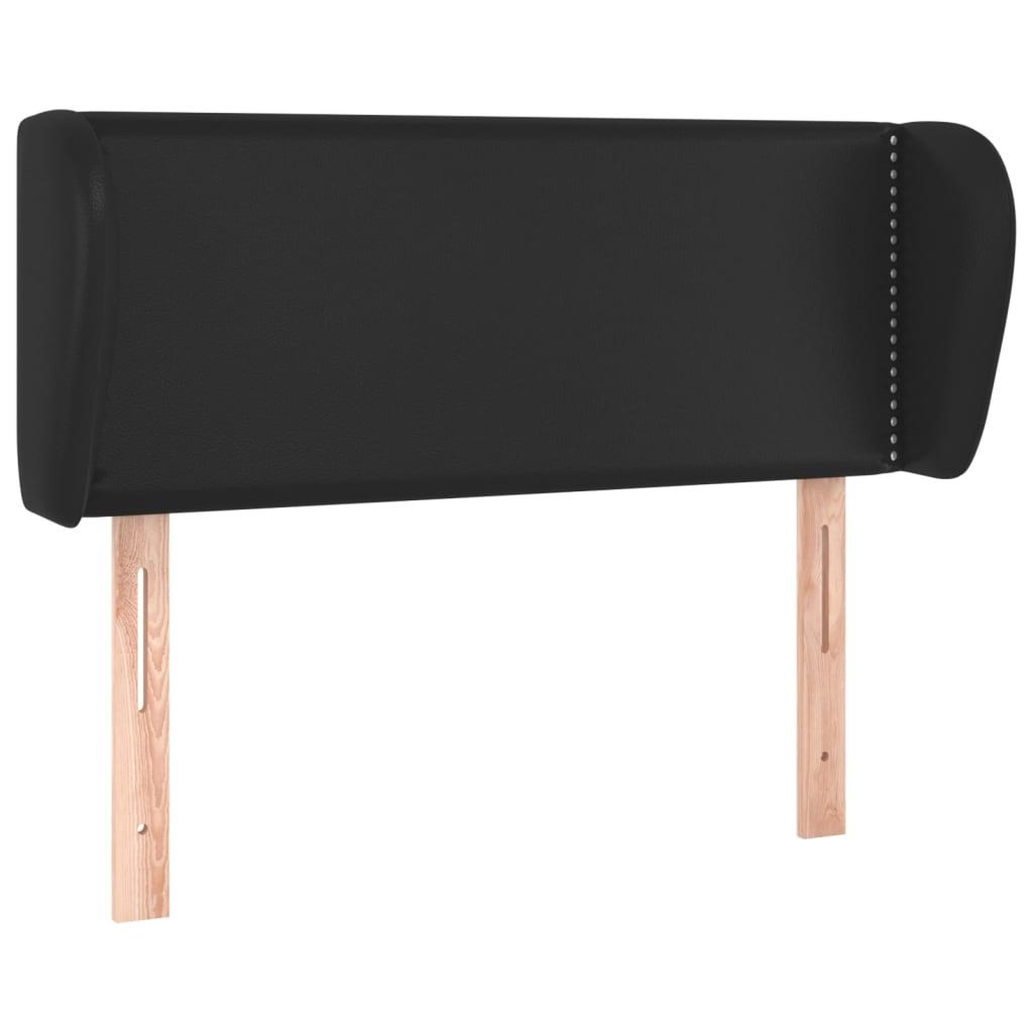 Voir la diapositive 2 : VIDAXL Tete de lit avec oreilles Noir 103x23x78/88 cm Similicuir