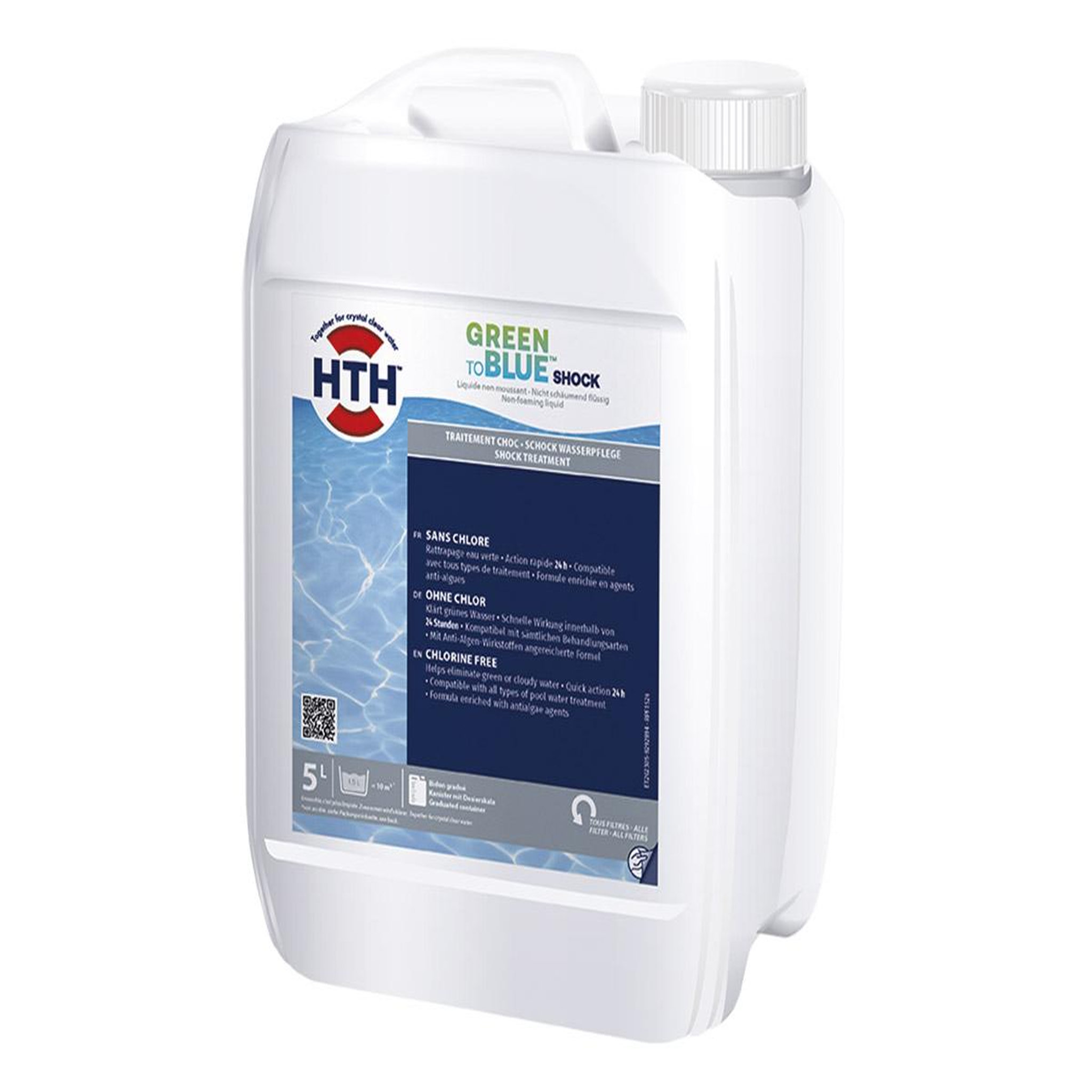 HTH Oxygène actif choc Green to Blue Shock 5 L - HTH