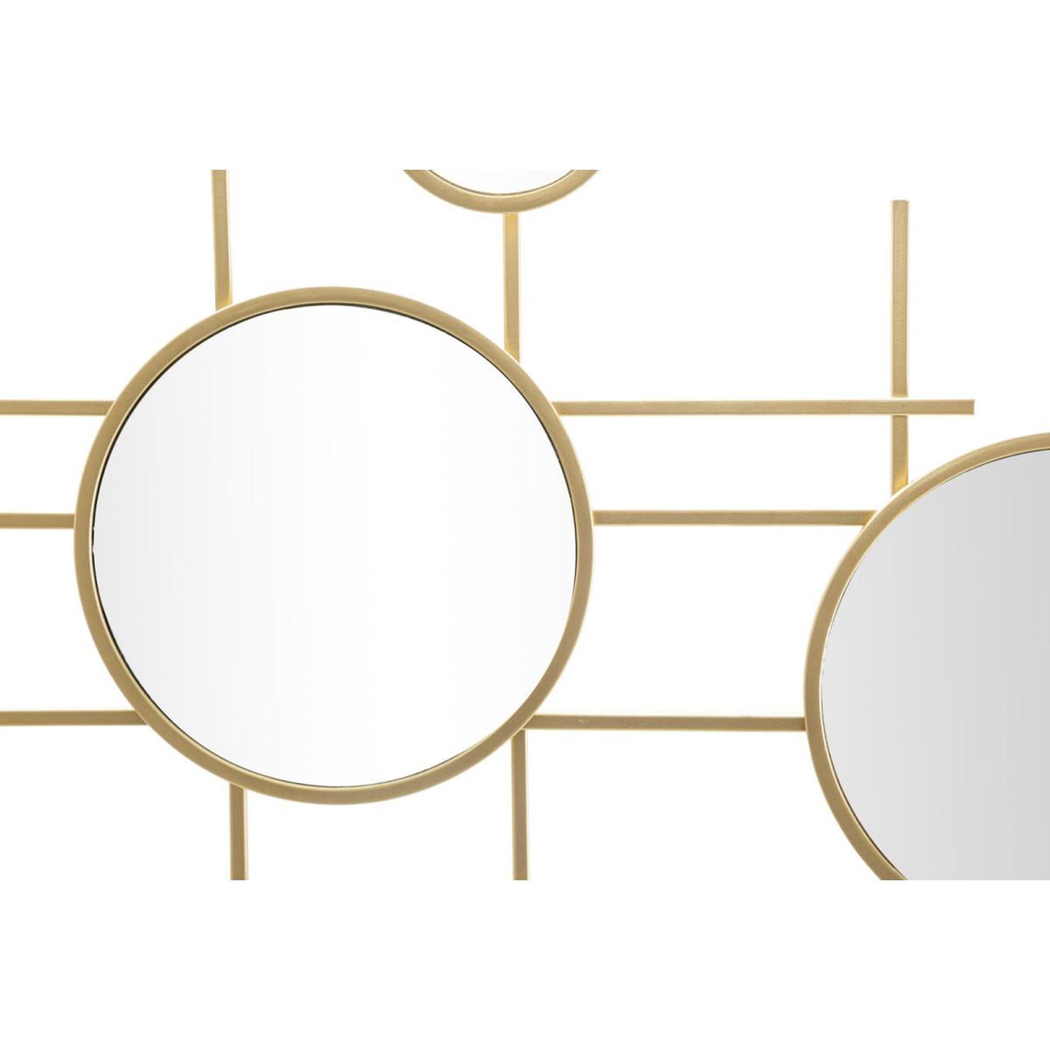 Voir la diapositive 2 : Paris Prix Miroir Mural Composition Déco  Gloxy  117cm Or