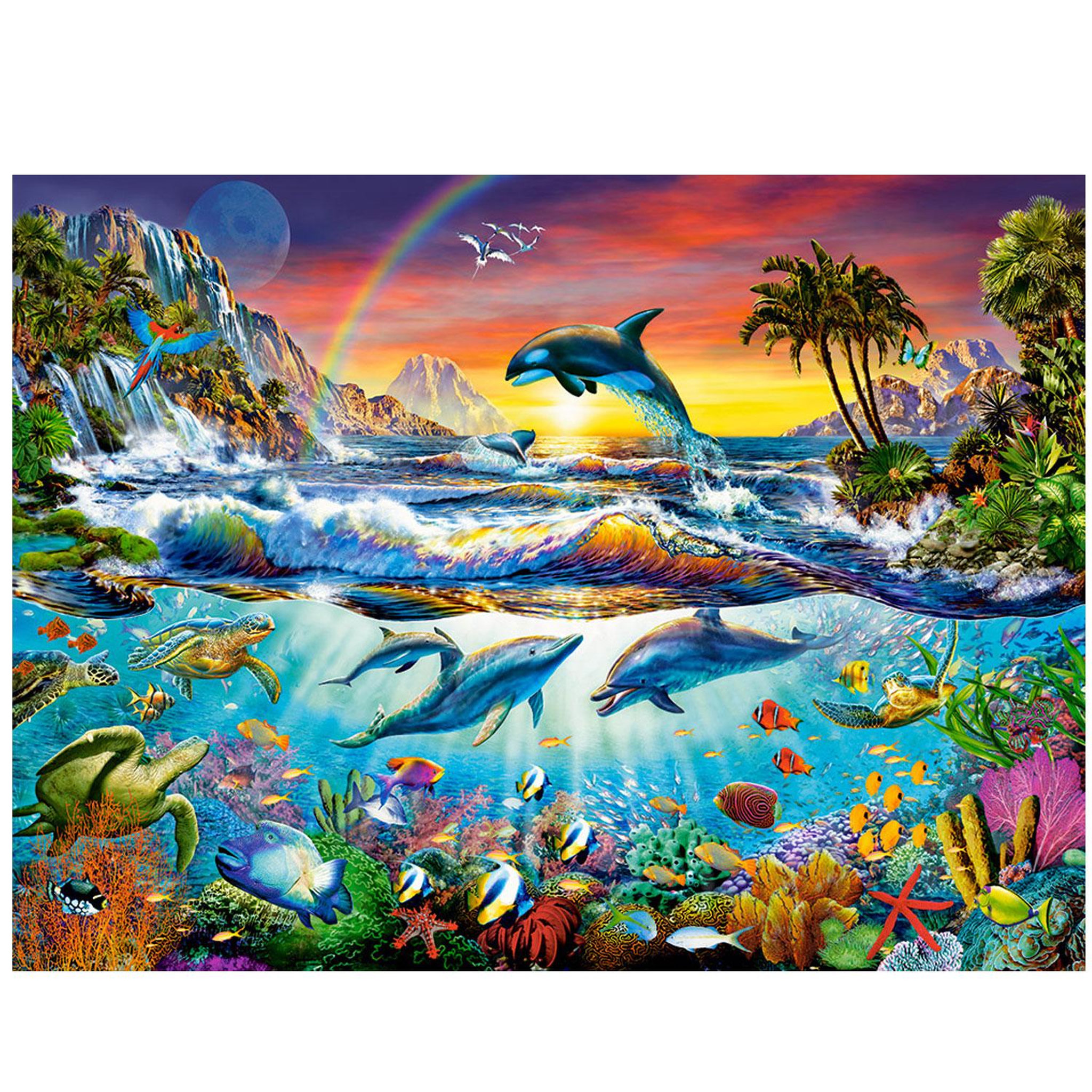 Castorland Puzzle 3000 pièces : paradis aquatique