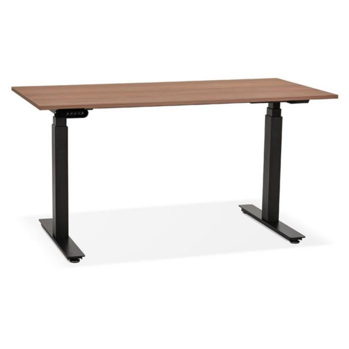 Paris Prix Bureau Design Réglable  Électrique  140cm Noyer & Noir