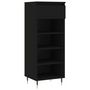 Voir la diapositive 2 : VIDAXL Armoire a chaussures Noir 40x36x105 cm Bois d'ingenierie