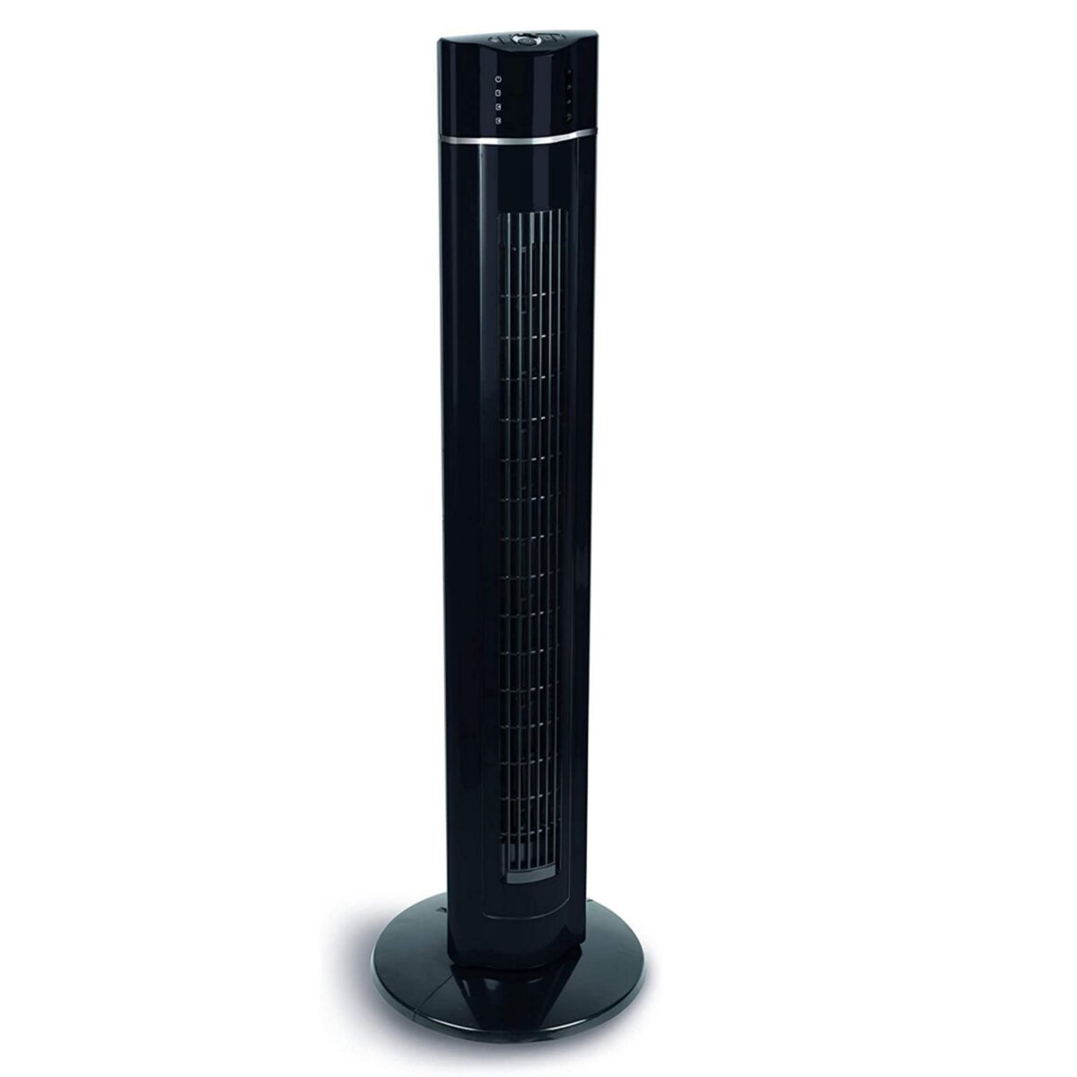 Homcom - Ventilateur colonne oscillant 20 W silencieux - ventilateur de  table bureau - 3 vitesses - noir