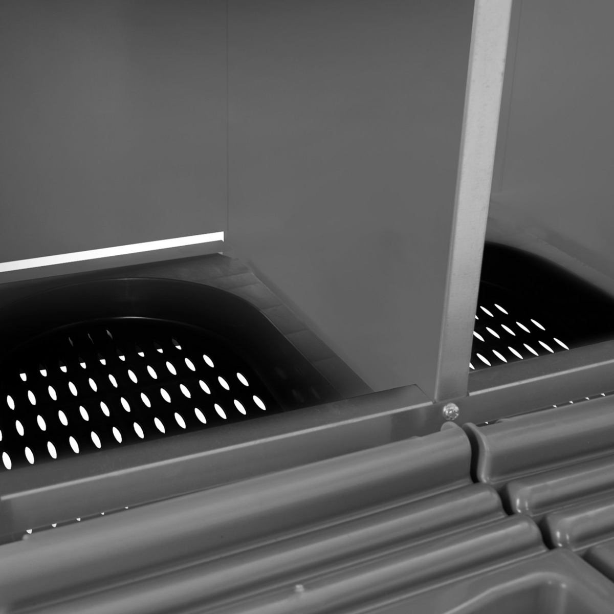 ID MARKET Pondoir pour poules 3 emplacements nichoir en métal avec fond