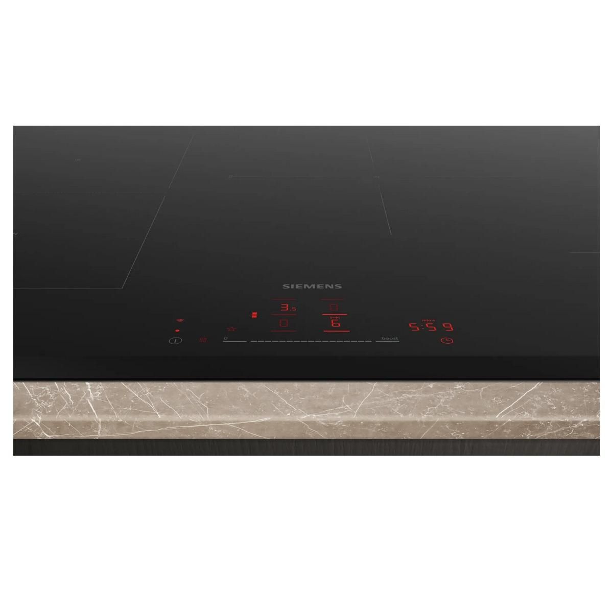 Siemens Table de cuisson induction 80cm 4 feux 7400w noir - ED851HSB1E