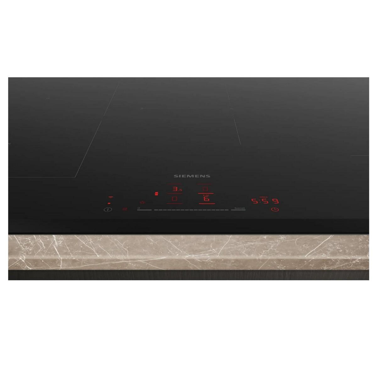 Siemens Table de cuisson induction 80cm 4 feux 7400w noir - ED851HSB1E