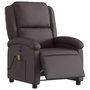 Voir la diapositive 3 : VIDAXL Fauteuil de massage inclinable electrique marron fonce