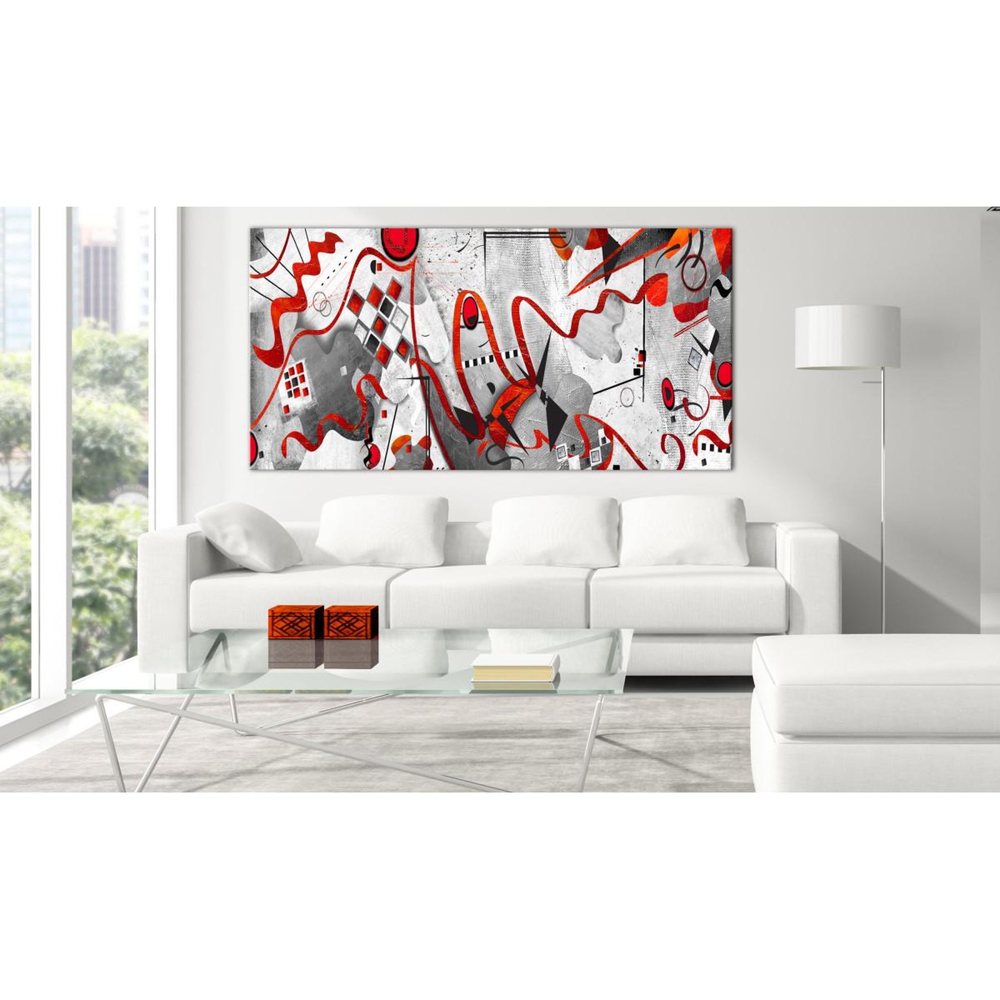 Voir la diapositive 2 : Paris Prix Tableau imprimé  between waves wide  60x120cm