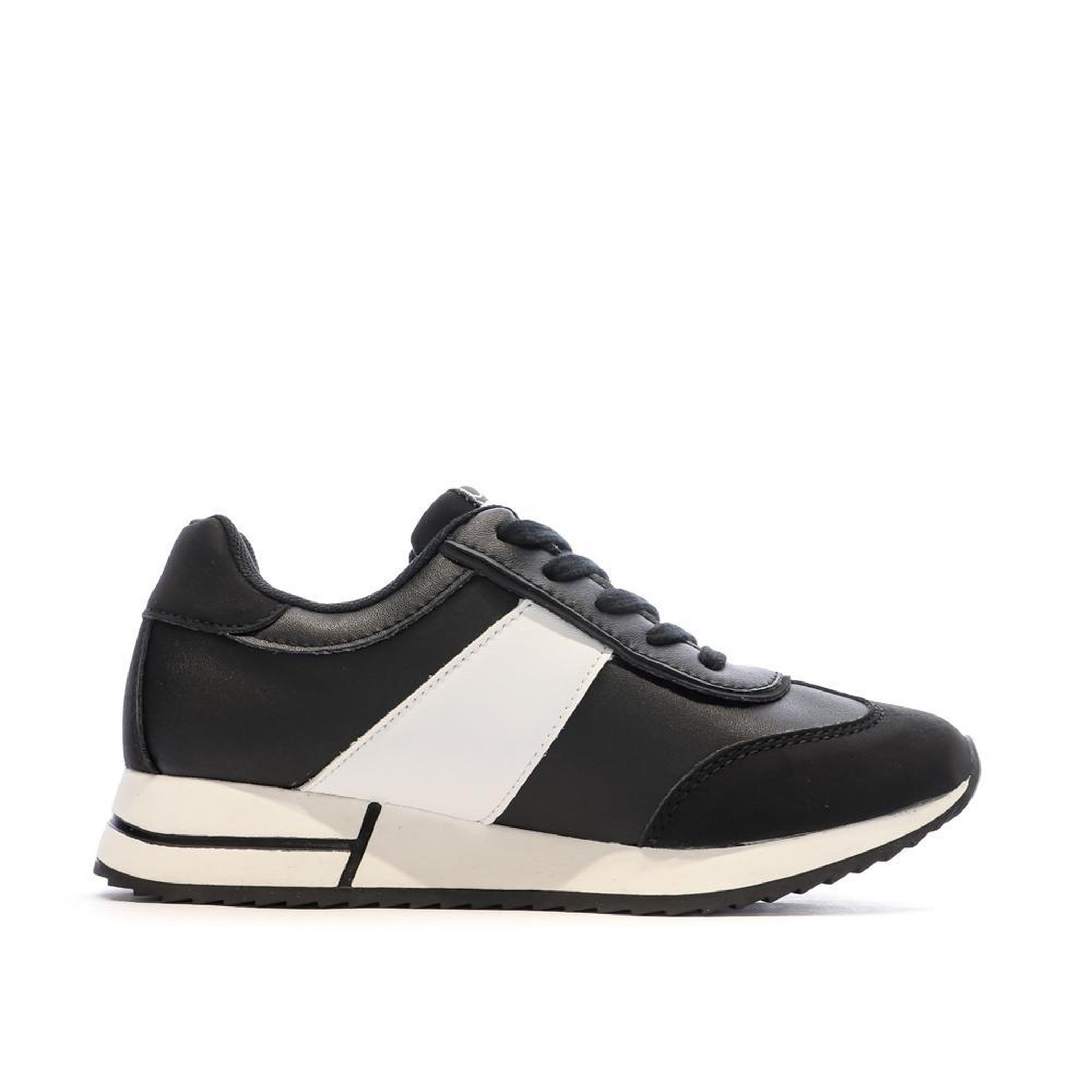 Voir la diapositive 2 : CHATTAWAK Baskets Noir/Blanc Femme ChattawakANDRIA