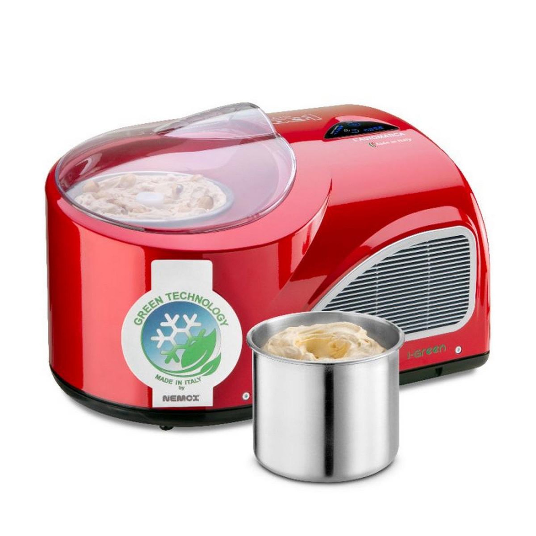Voir la diapositive 2 : Nemox Turbine à glace 1.70 l 150 w rouge - 003A600940