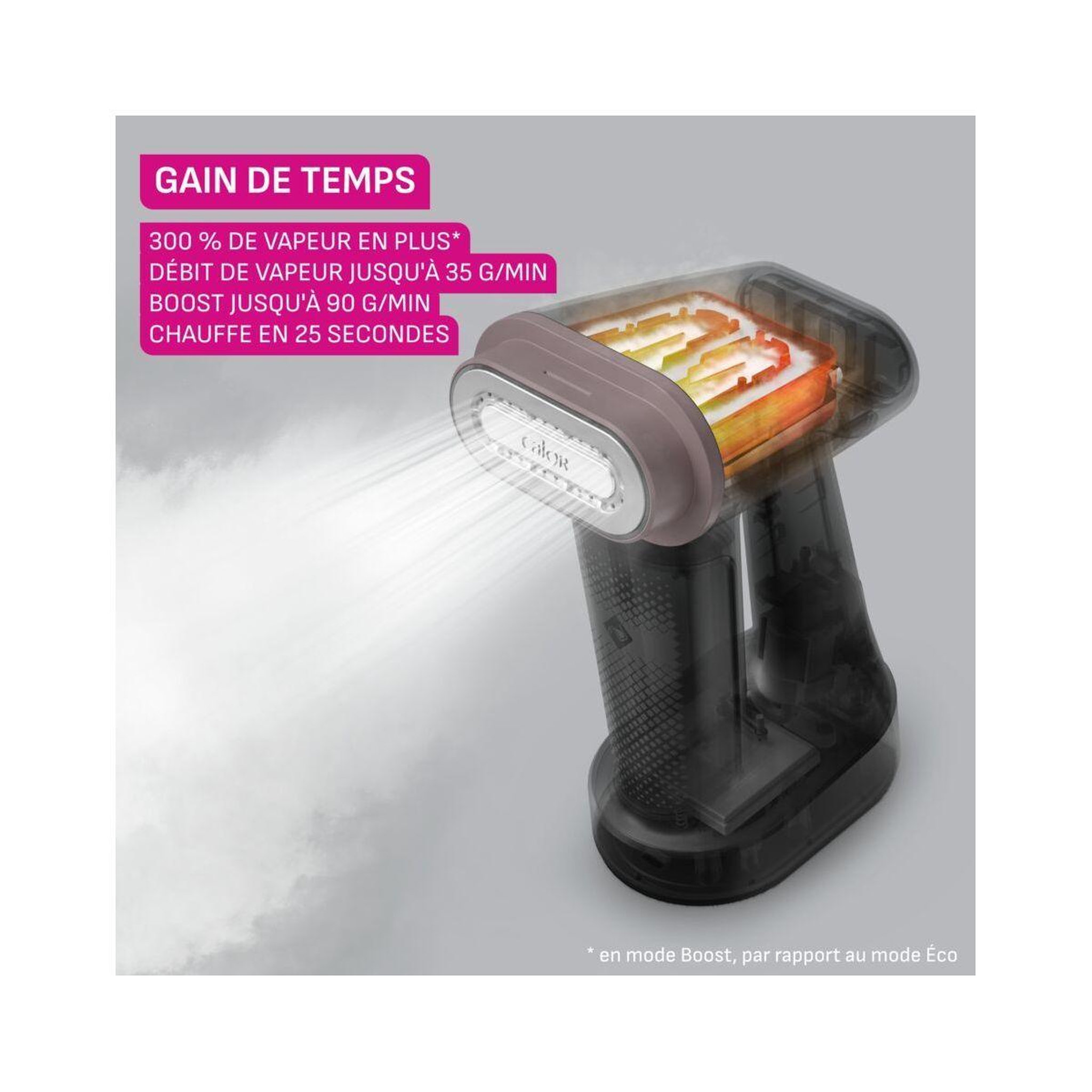 Voir la diapositive 3 : CALOR Défroisseur vapeur dt8765c0 pure force 3 en 1